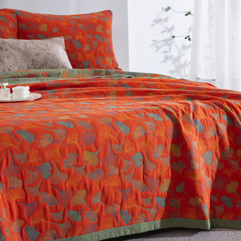 Ginkgo Biloba Organic Cotton Quilt - image 26