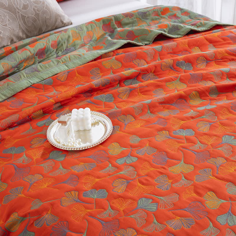 Ginkgo Biloba Organic Cotton Quilt - image 27