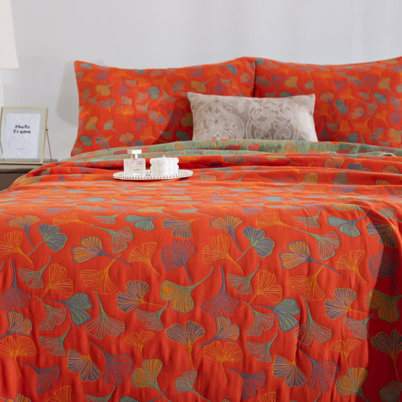 Ginkgo Biloba Organic Cotton Quilt - image 24