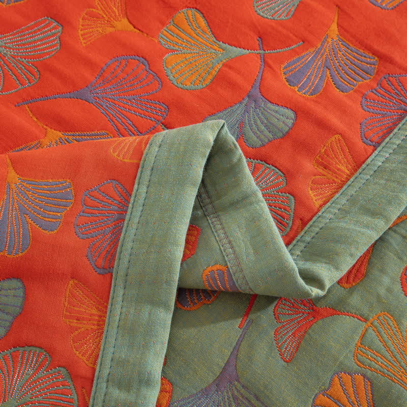 Ginkgo Biloba Organic Cotton Quilt - image 31