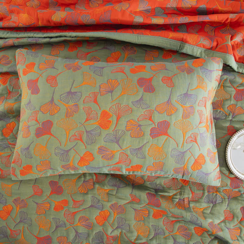 Ginkgo Biloba Organic Cotton Quilt - image 37