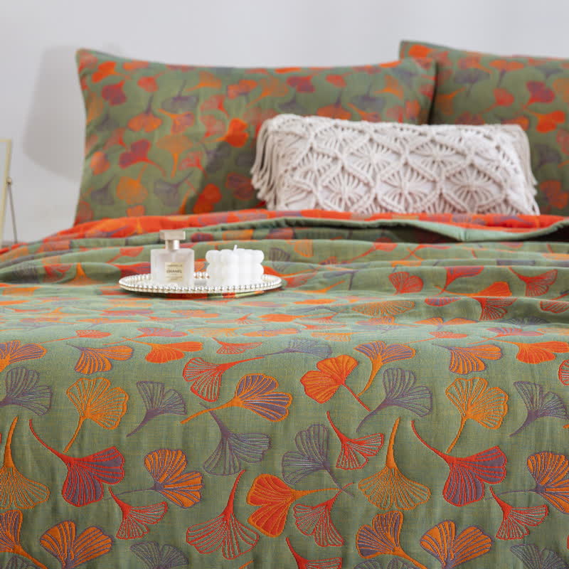 Ginkgo Biloba Organic Cotton Quilt - image 33