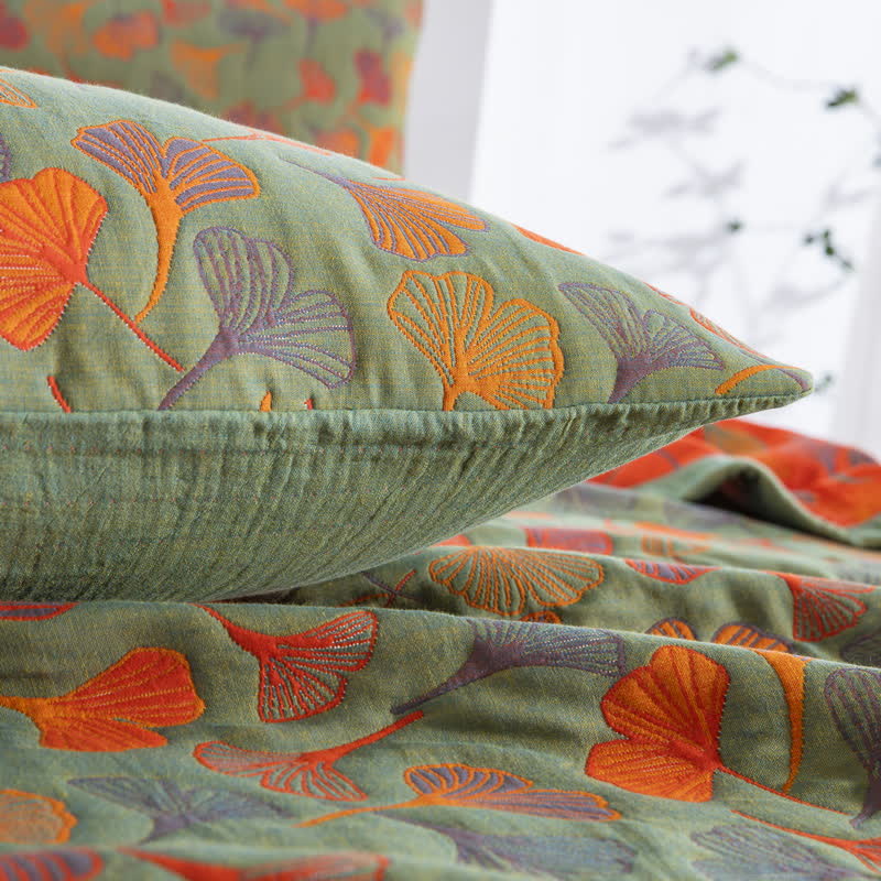 Ginkgo Biloba Organic Cotton Quilt - image 38