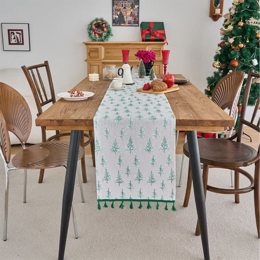Green Fir Tree Table Runner - image 1