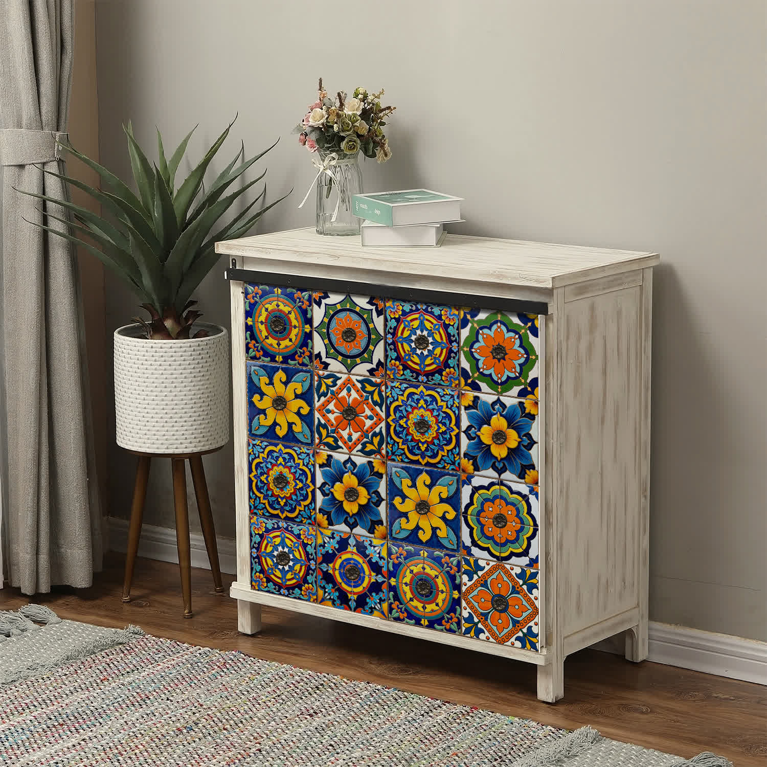 PET Foam Colorful Talavera Tile Wall Decals - image 4