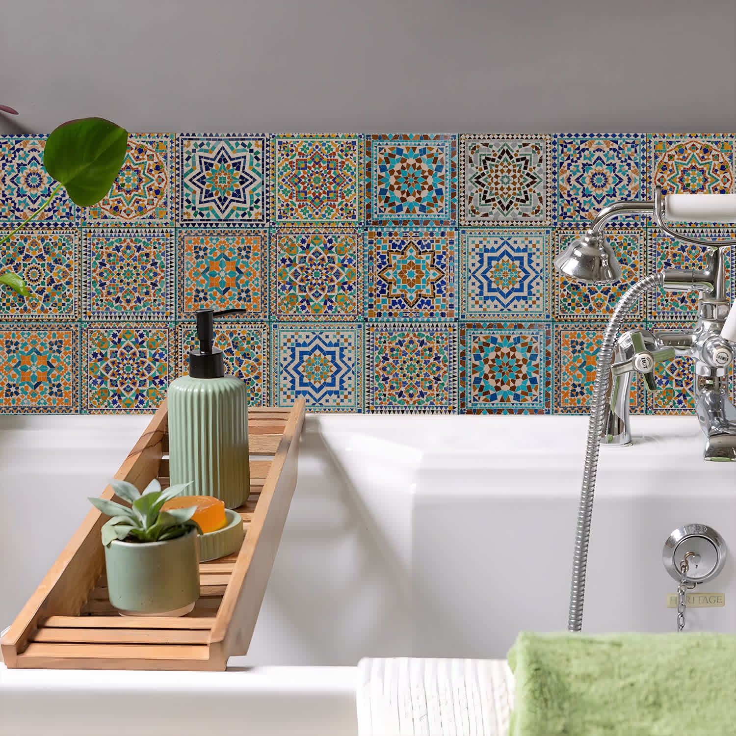 PET Foam Moroccan Mosaic Tile Wall Decals - image 5