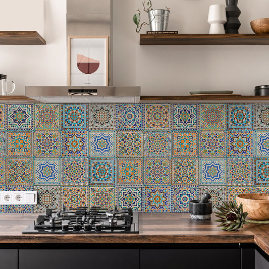PET Foam Moroccan Mosaic Tile Wall Decals - image 1