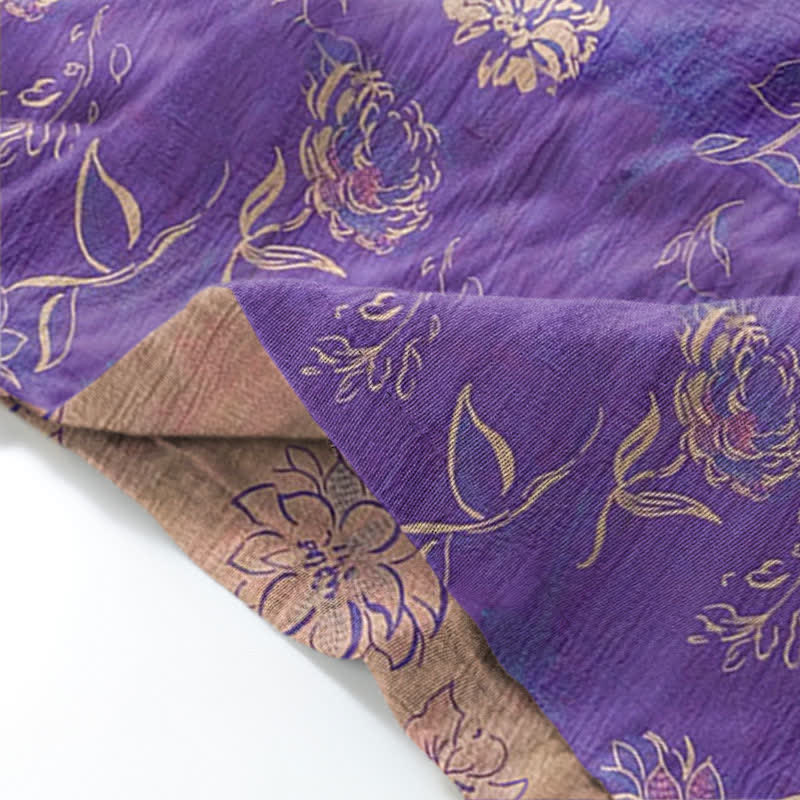 Peony Cotton Gauze Kimono Loungewear Set - image 3