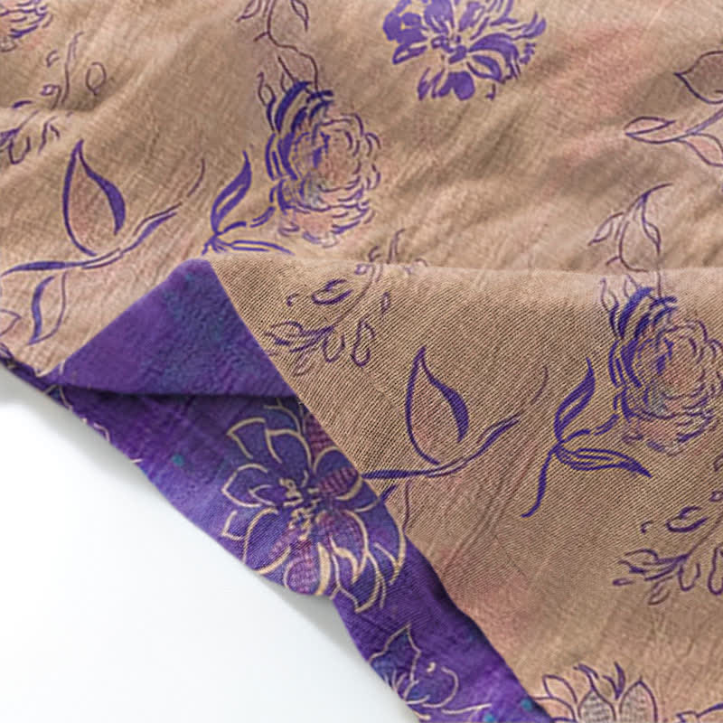 Peony Cotton Gauze Kimono Loungewear Set - image 8