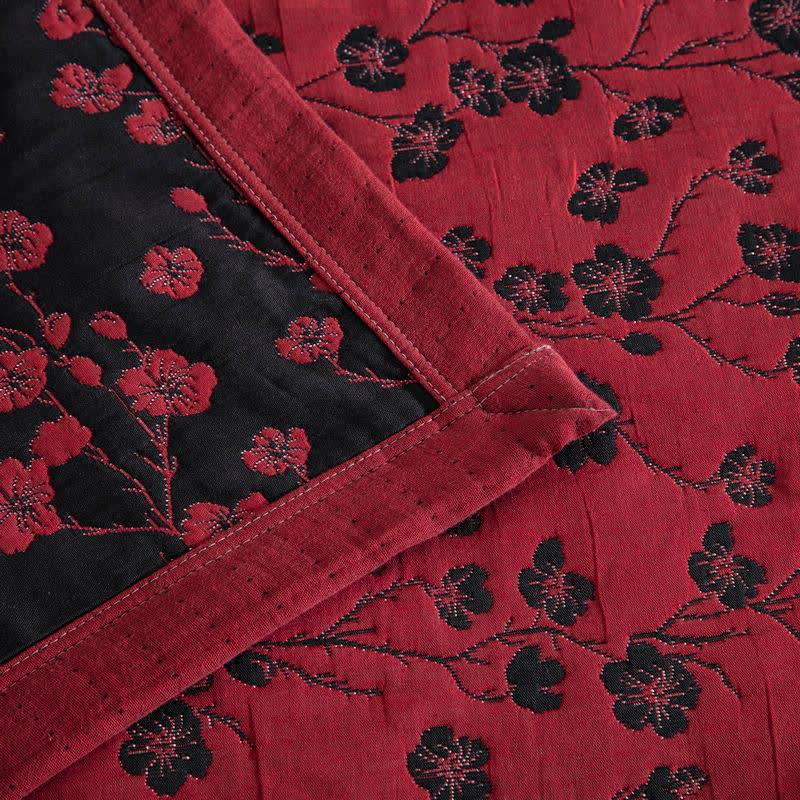 Pastoral Floral Cotton Gauze Jacquard Reversible Quilt - image 18