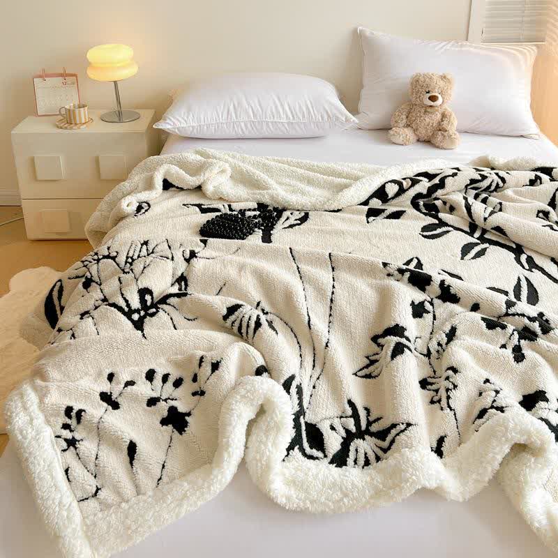 Tree Butterfly Jacquard Throw Blanket - image 3