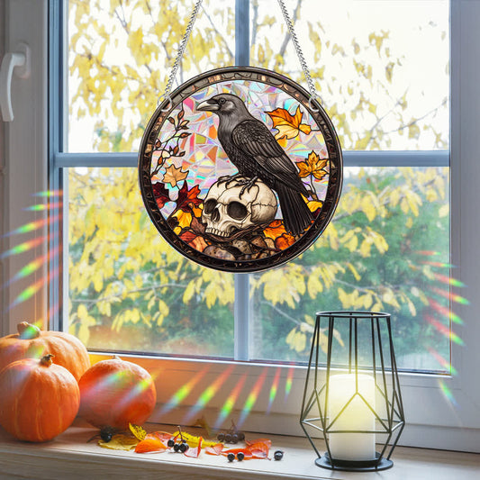 Halloween Stained Sun Catcher Window Hanging - image 1