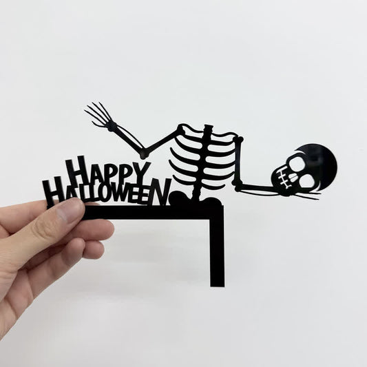 Halloween Skeleton Door Corner Decoration - image 1