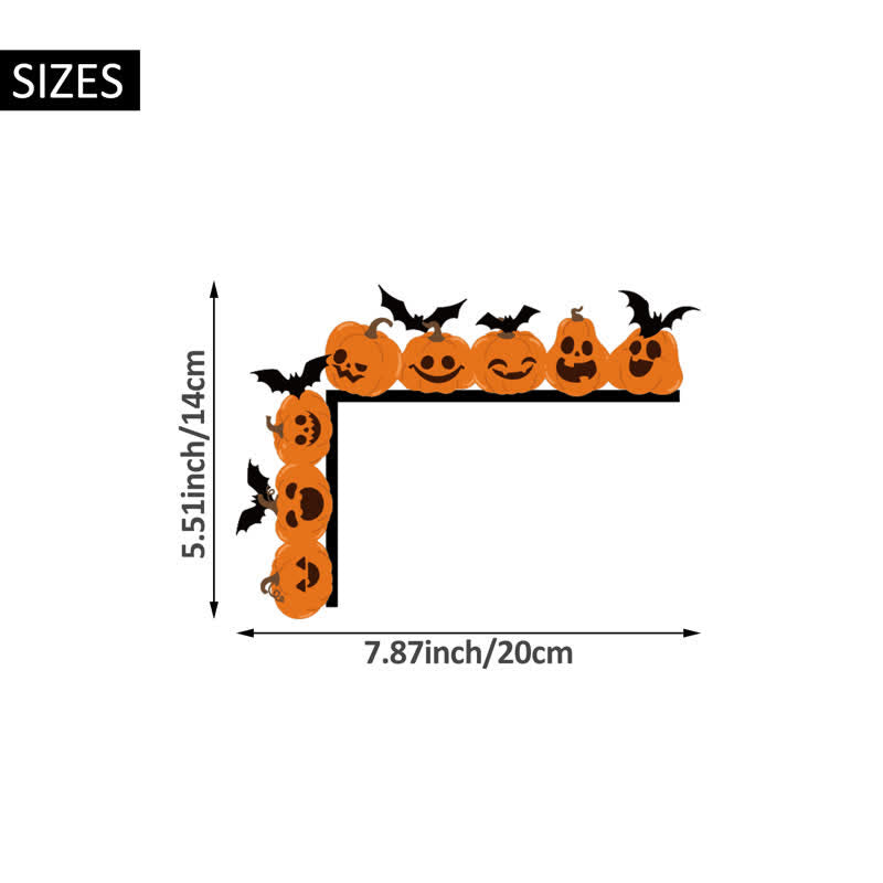 Pumpkin Bat Door Corner Decoration - image 2