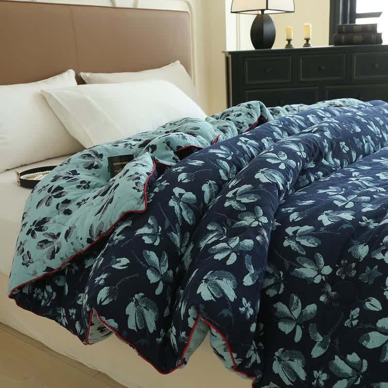 Flourish Flower Cotton Gauze Jacquard Quilt - image 3