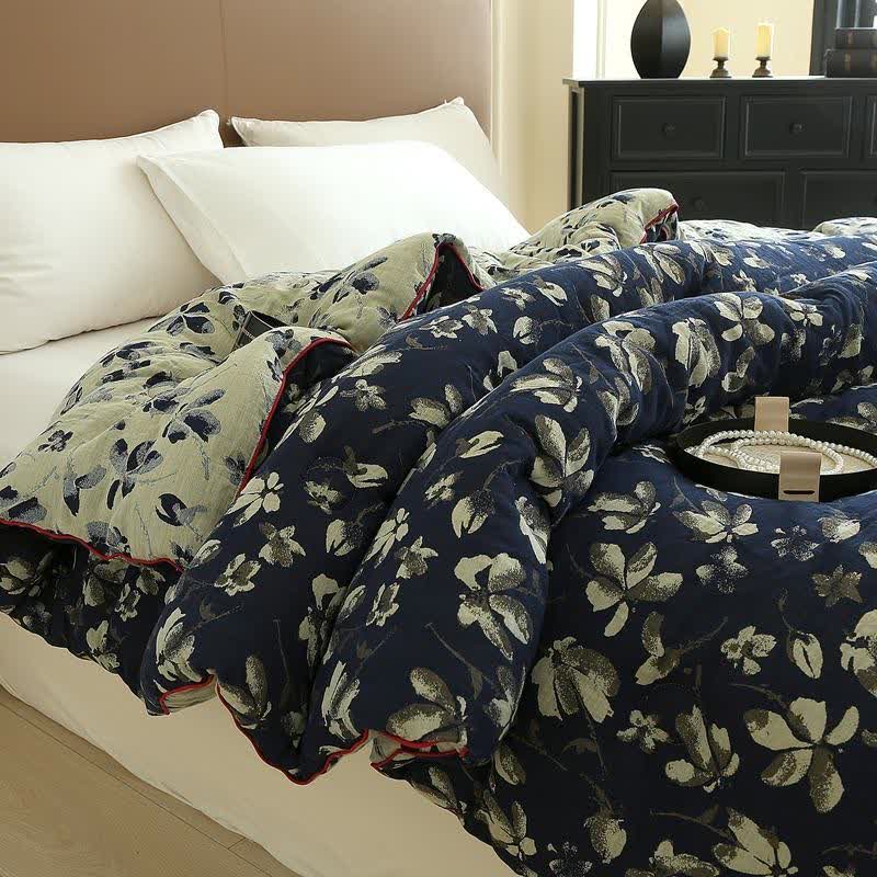 Flourish Flower Cotton Gauze Jacquard Quilt - image 13