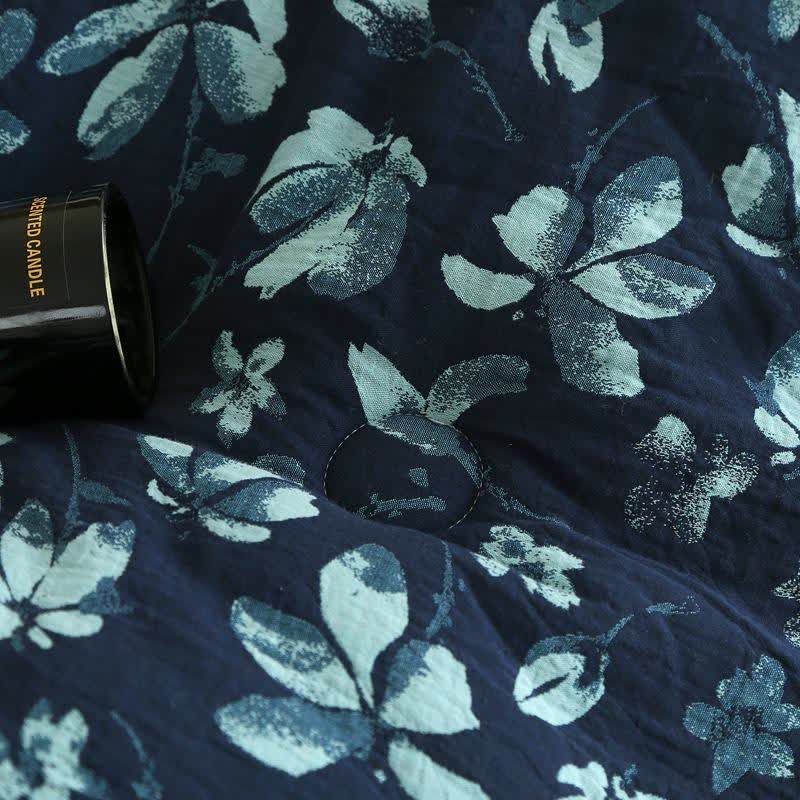 Flourish Flower Cotton Gauze Jacquard Quilt - image 7