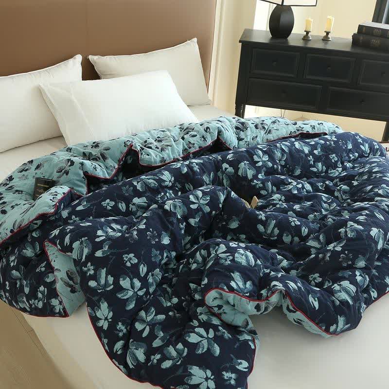 Flourish Flower Cotton Gauze Jacquard Quilt - image 4