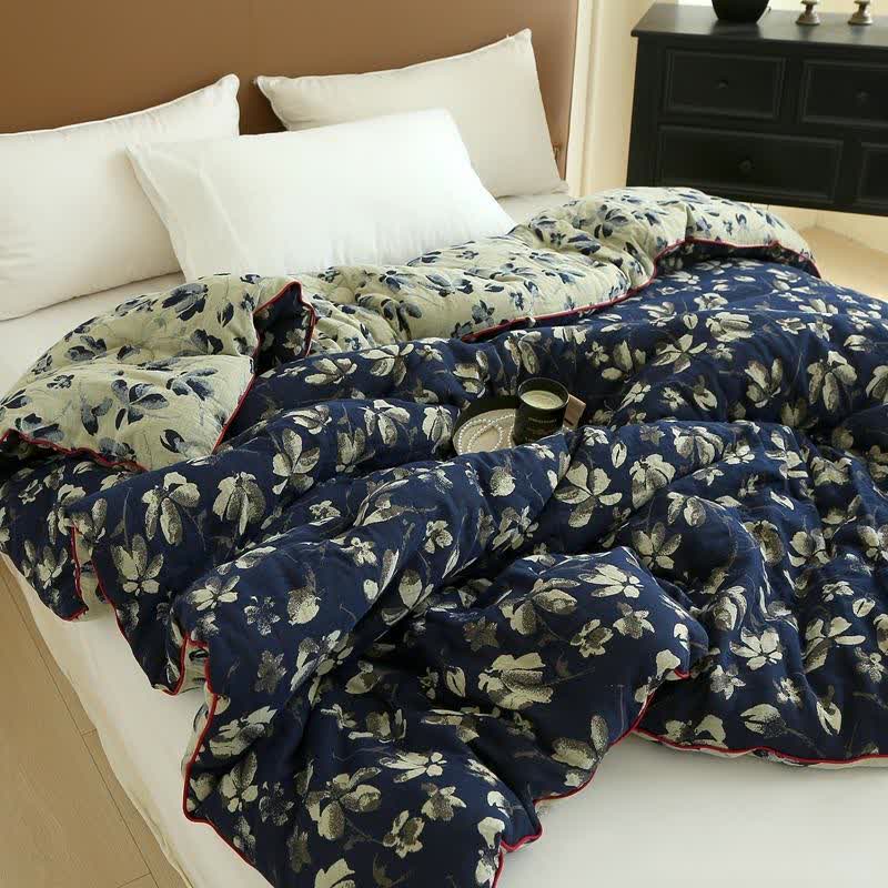 Flourish Flower Cotton Gauze Jacquard Quilt - image 15