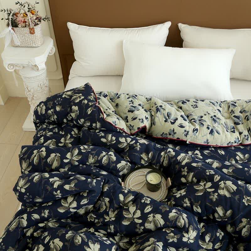 Flourish Flower Cotton Gauze Jacquard Quilt - image 12