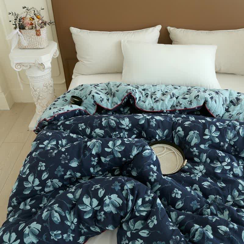 Flourish Flower Cotton Gauze Jacquard Quilt - image 2
