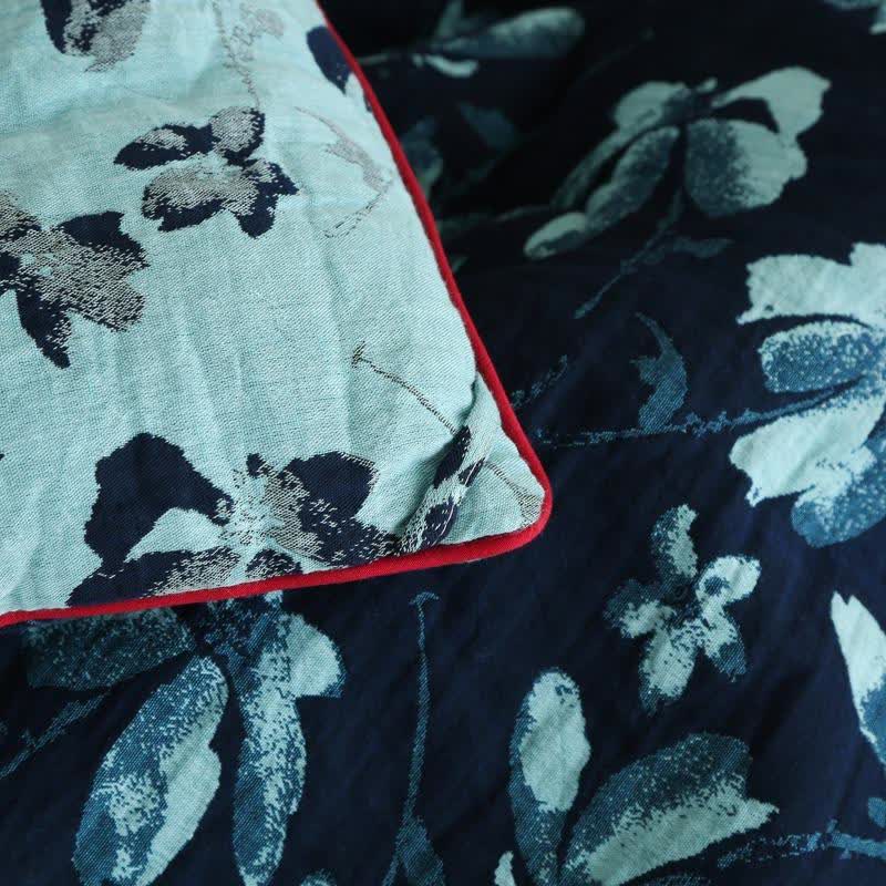 Flourish Flower Cotton Gauze Jacquard Quilt - image 9