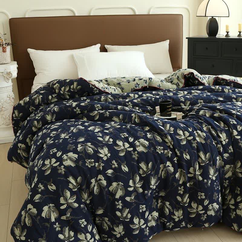 Flourish Flower Cotton Gauze Jacquard Quilt - image 14
