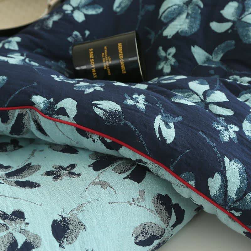 Flourish Flower Cotton Gauze Jacquard Quilt - image 8