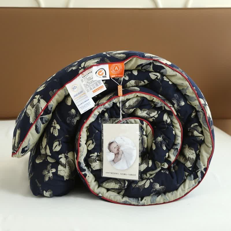 Flourish Flower Cotton Gauze Jacquard Quilt - image 17