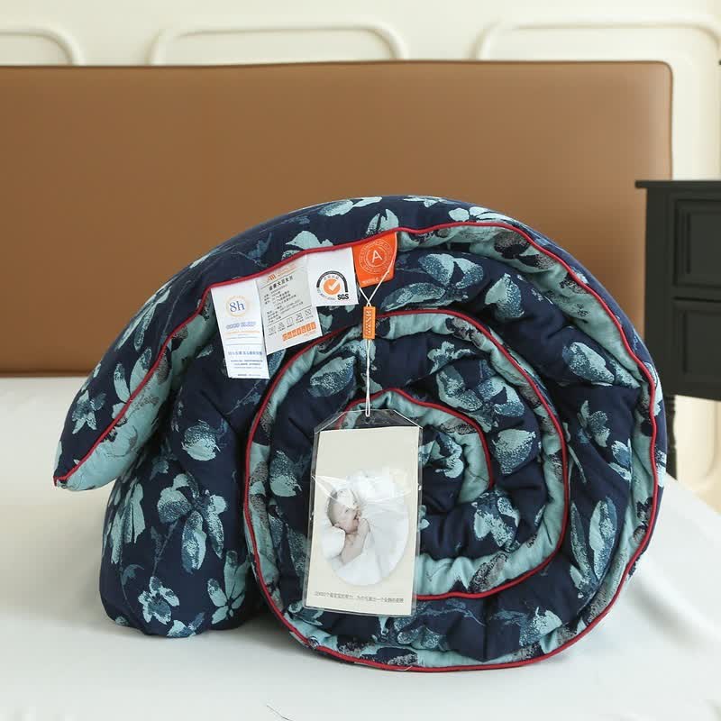 Flourish Flower Cotton Gauze Jacquard Quilt - image 6