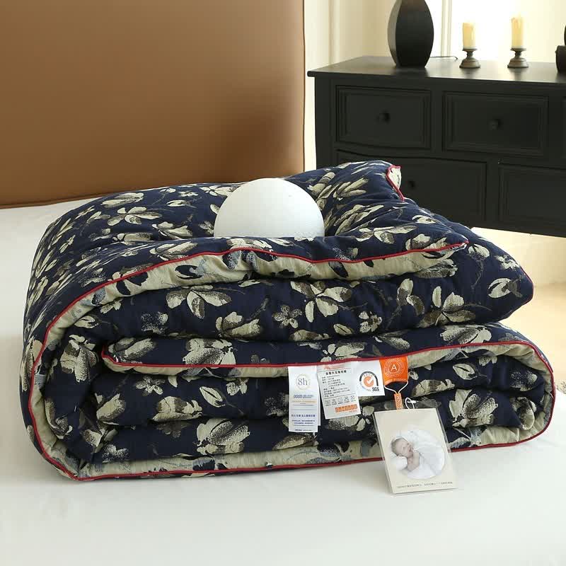 Flourish Flower Cotton Gauze Jacquard Quilt - image 16