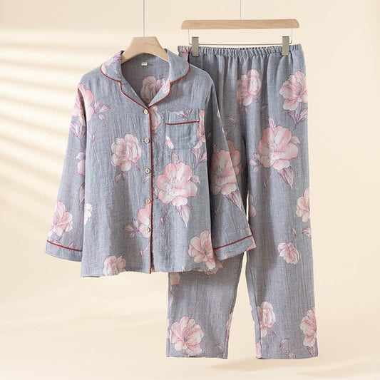Pure Cotton Pink Floral Loungewear Set - XXL - image 0