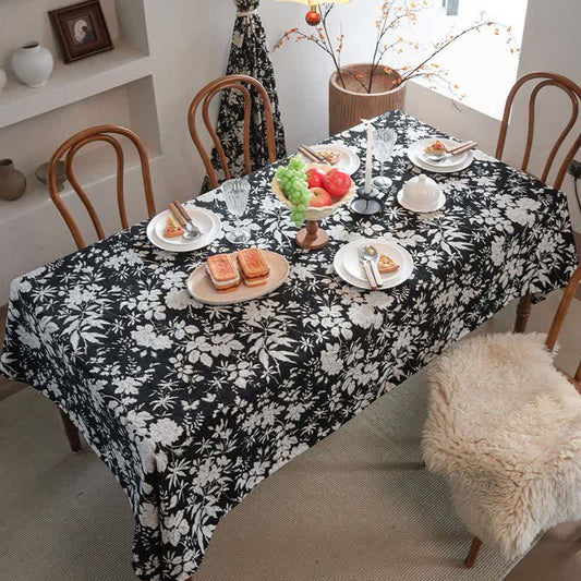Pastoral Style Floral Jacquard Tablecloth - image 1