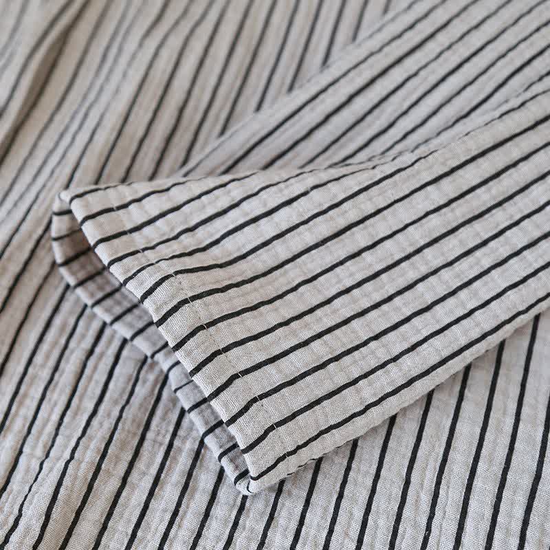Pure Cotton Simple Striped Loungewear Set - image 8