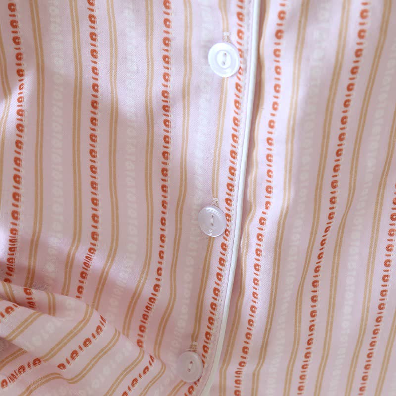 Matching Cotton Gauze Striped Loungewear Set - image 19
