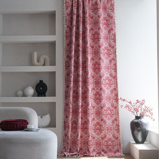Ethnic Style Retro Pattern Jacquard Curtain - image 1