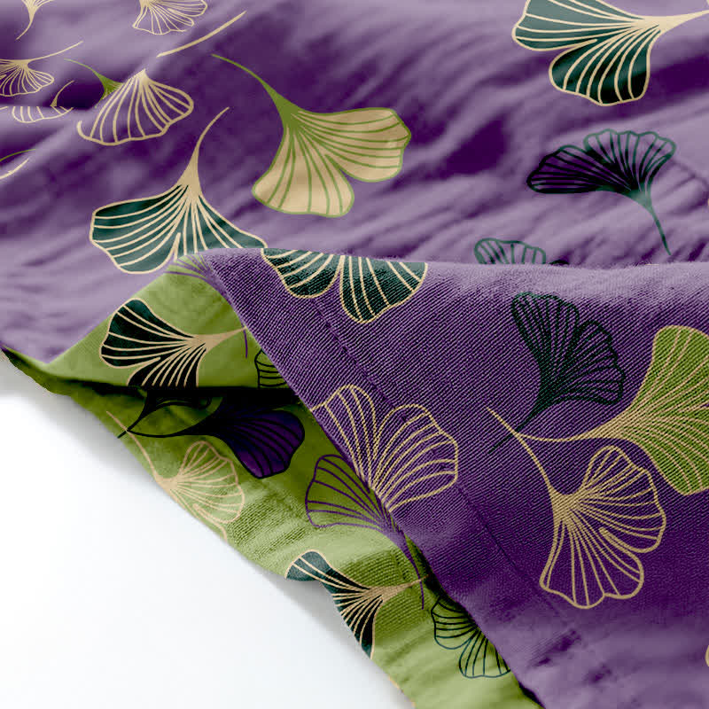 Ginkgo Cotton Gauze Kimono Loungewear Set - image 40