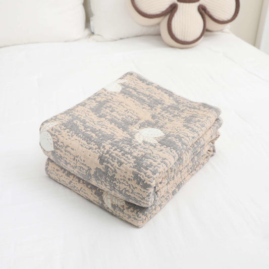 Lemon  Natural Cotton Gauze Tassel Quilt - image 1