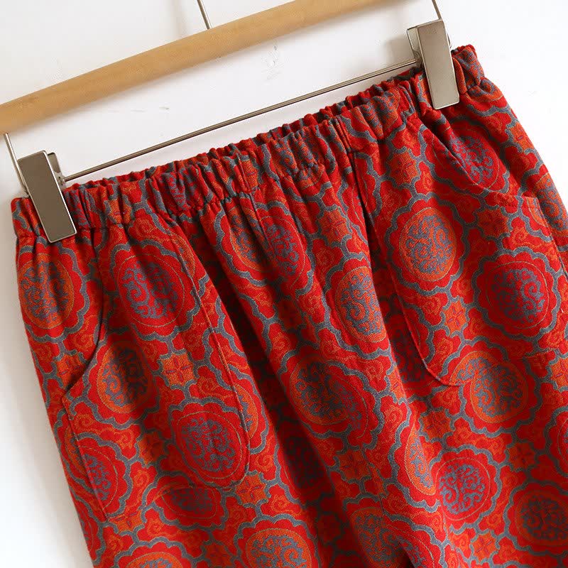 Oriental Retro Tassel Cotton Loungewear Set - image 12