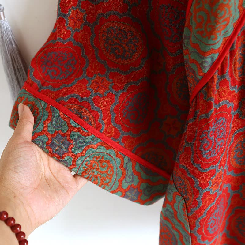 Oriental Retro Tassel Cotton Loungewear Set - image 6