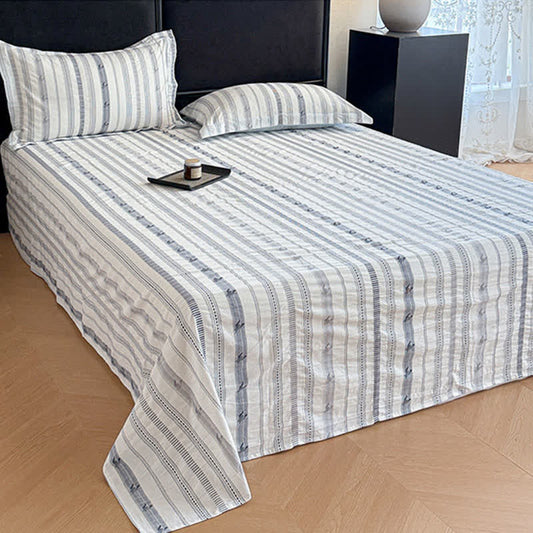 Striped Jacquard Pure Cotton Sheet Bedspread - image 1