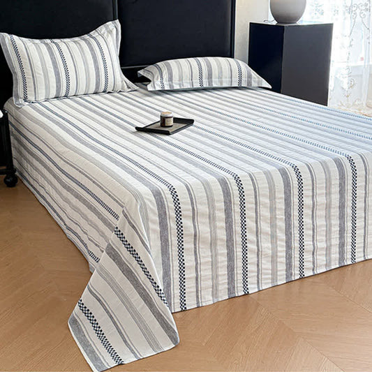 Plaid Jacquard Pure Cotton Sheet Bedspread - image 1