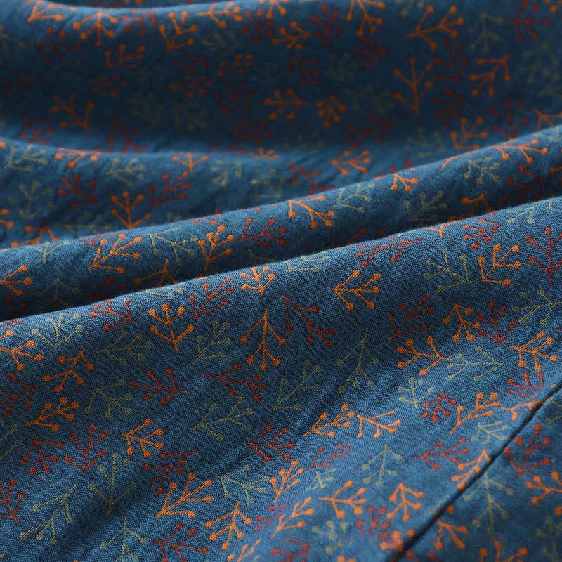 Vintage Cotton Branch Long Sleeve Pajamas - image 6