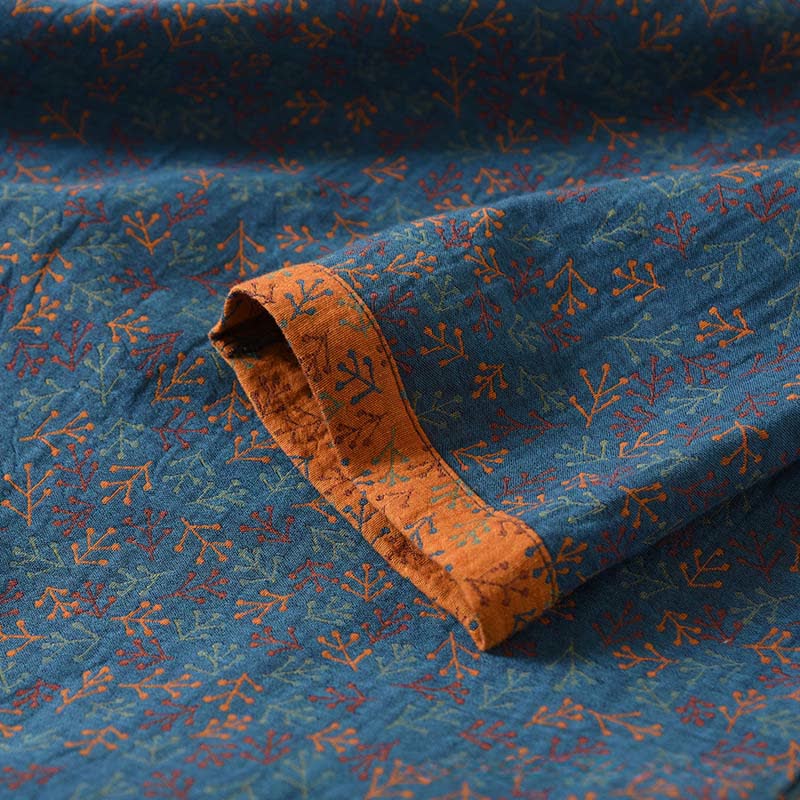 Vintage Cotton Branch Long Sleeve Pajamas - image 3