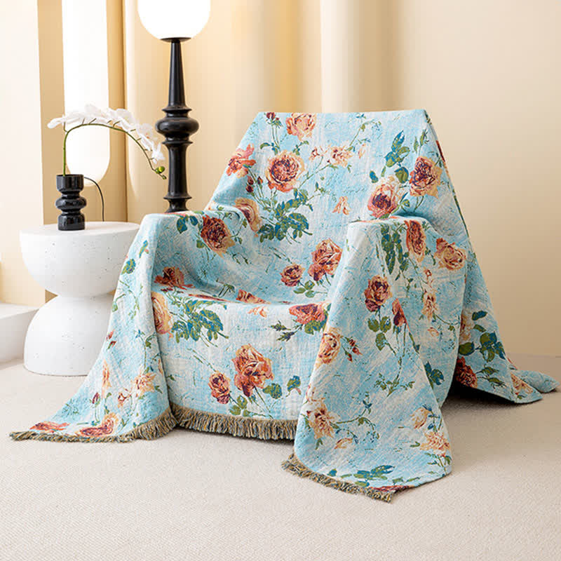 Dreamy Flower Cotton Gauze Reversible Quilt - image 3