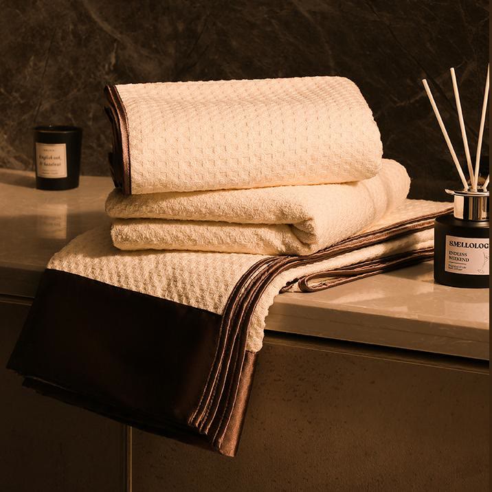 Waffle Weave Satin Bath Towel Set (2-Pack) - image 6