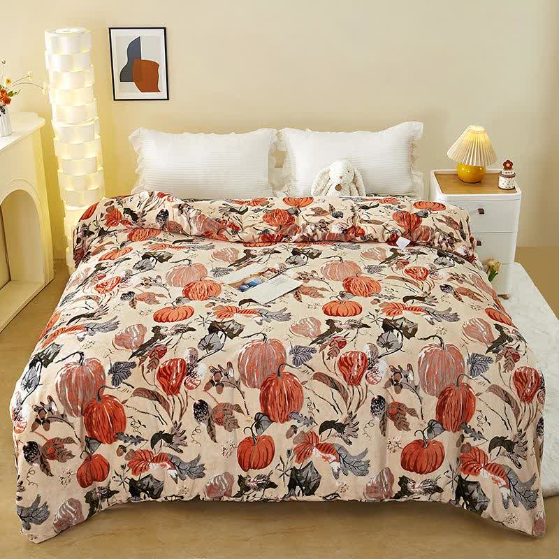 Pumpkin Plush Duvet Cover Blanket - King - image 0