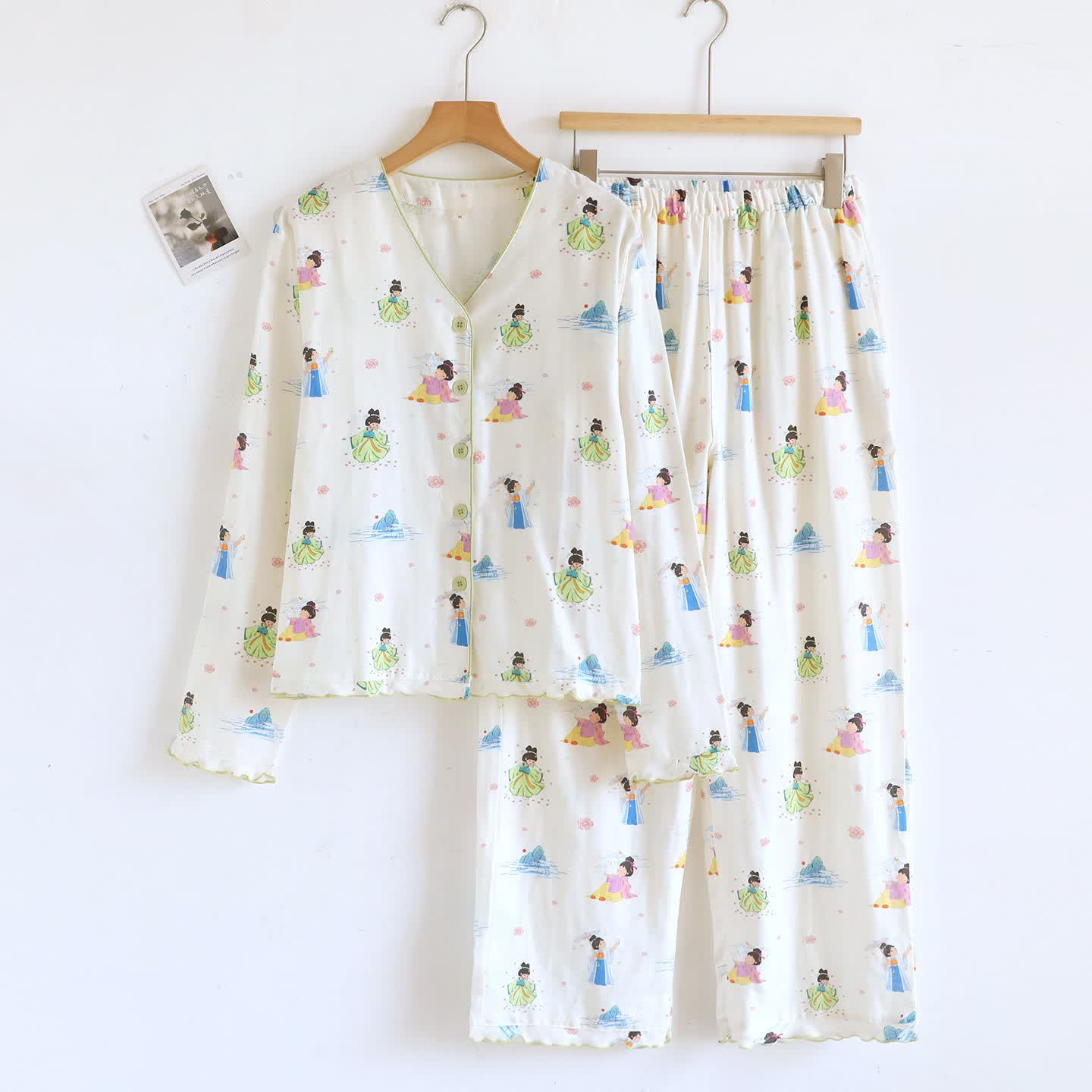 Oriental Cartoon Princess Cotton Gauze Loungewear - XL - image 0