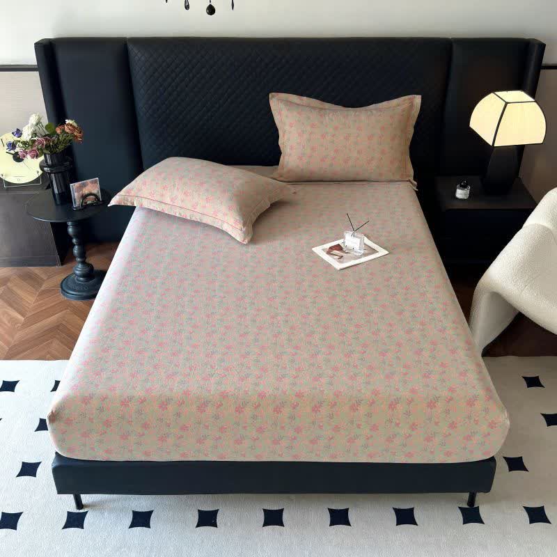 Pastoral Floral Cotton Gauze Fitted Sheet - image 4