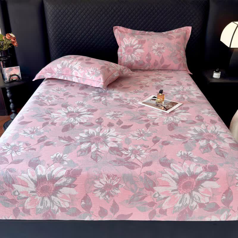 Rustic Sunflower Cotton Gauze Fitted Sheet - image 5